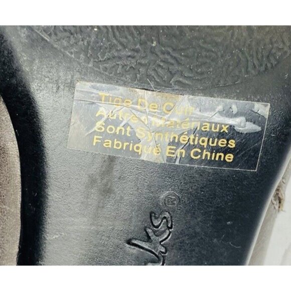 Clarks Bendables 65880 Gray Leather Side Zip Buckle Heel Shoes Bootie Sz 8.5 M - Picture 10 of 13